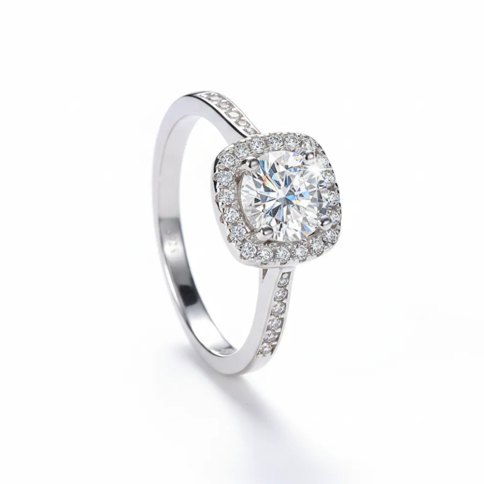 Moissanite Diamond Ring | 925 Sterling Silver