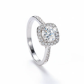 Moissanite Diamond Ring | 925 Sterling Silver