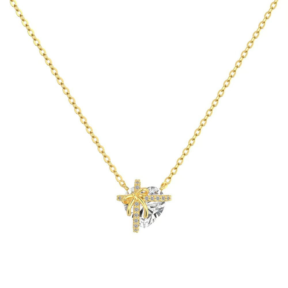 Heart Promise Ring Necklace Set | 925 Sterling Silver
